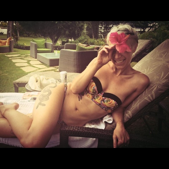 Tropical Print ASOS Swim Strapless Bikini Set - Picture 1 of 4